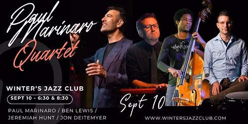 Paul Marinaro Quartet: Winter's Jazz Club