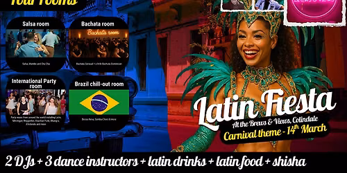 Latin Fiesta London's Salsa, Bachata, Brazilian & International party (4 ro