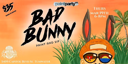 Bad Bunny Paint & Sip