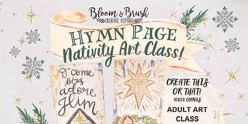 Hymn Page Nativity Art Class!