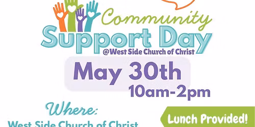 Community Support Day - Spring 2026