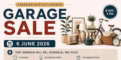 Church-Wide Garage Sale