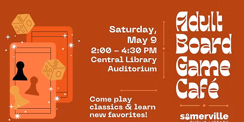 Board Game Caf\u00e9 at the Library (for Adults)
