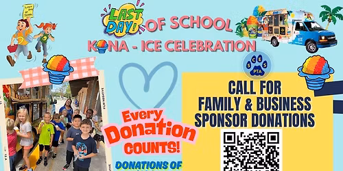 Last Day of School - FREE KONA Ice for ALL Bobcats Party!