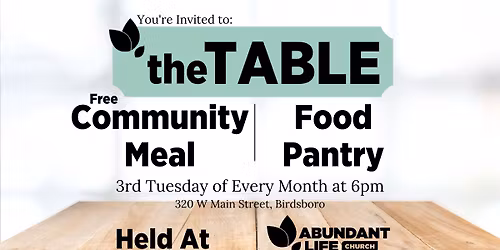 The Table | Free Community Meal & Food Pantry