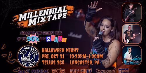 90s-00s Halloween Party w\/ Millennial Mixtape at Tellus360!
