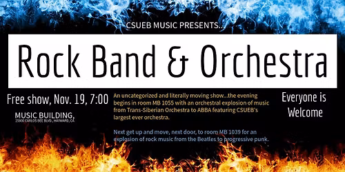 Cal State East Bay Rock and Orchestra Concert