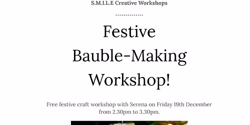 Festive Bauble Making