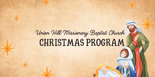 Union Hill Children\u2019s Christmas Program and Christmas Dinner