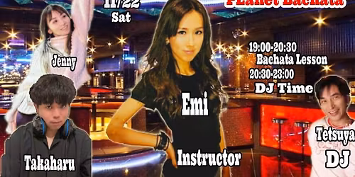 11\/22(Sat)Planet Bachata with Emi