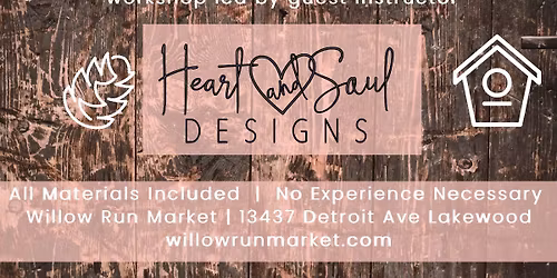 \ud83c\udf3f Winter Nest WorkshopSaturday, December 6th | 2pm\u20136pm | $45 | Willow Run Market