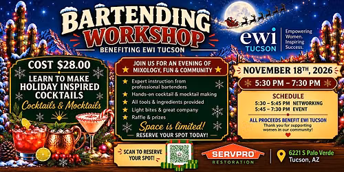 Mistletoe & Mixology: A Holiday Bartending Workshop