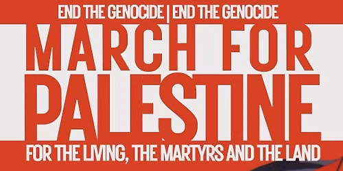 MONTREAL PROTEST FOR PALESTINE: 3 Years of Genocide \/\/ MANIF \u00c0 MONTR\u00c9AL POUR LA PALESTINE