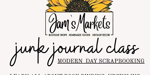 \u201cJunk Journal\u201d Book binding and upcyclcing Class
