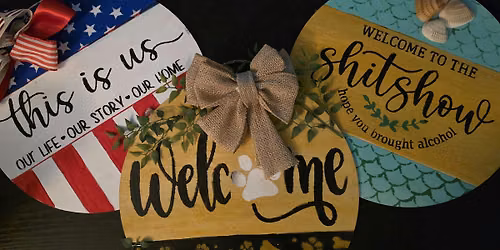 Wooden Welcome Signs