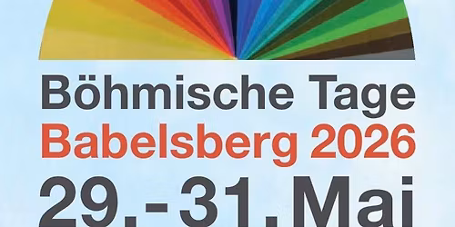 Backtag zu den B\u00f6hmischen Tagen!
