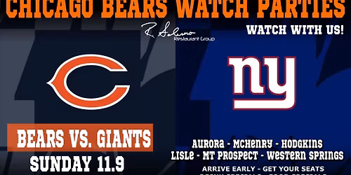 NFL FOOTBALL \ud83c\udfc8 WEEK 10 | Bears vs. Giants