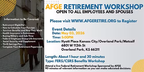 AFGE Retirement Seminar - Overland Park - 05\/03\/26