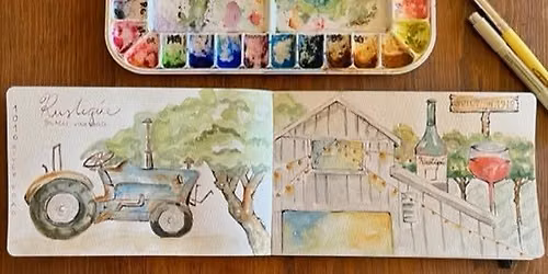 6\/13 Art Journal at Rustique Wines