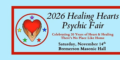 2026 HEALING HEARTS PSYCHIC FAIR - SAVE THE DATE