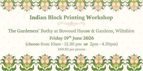 Indian Block Printing Workshop