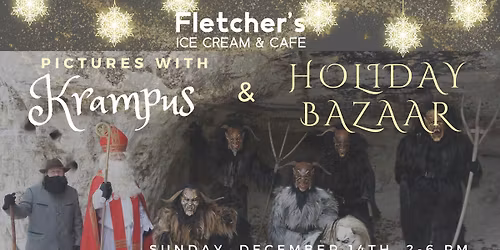 Pictures with Krampus & Holiday Bazaar