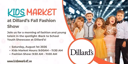 Kids Market at Dillards Fall Fashion Show