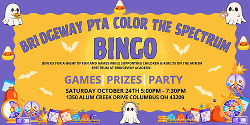 Bridgeway PTA Color the Spectrum BINGO
