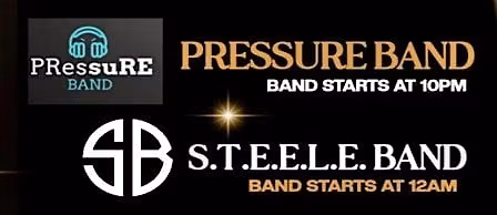 LISP  New Year's Eve Double Feature f.\/Pressure Band & S.T.E.E.L.  Band