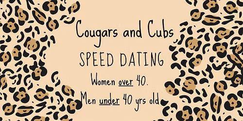 Cougars and Cubs Speed Dating