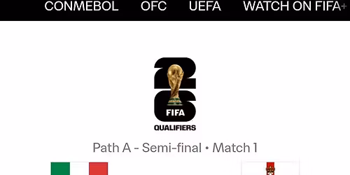 Italia FIFA World Cup Qualification - UEFA Group 1 (Placeholder)