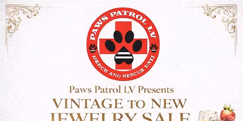 Vintage Jewelry & Accessories Sale benefiting Paws Patrol LV 