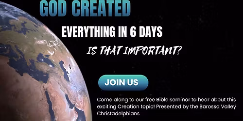  6000 years ago God created everything in 6 days \u2013 is that important?