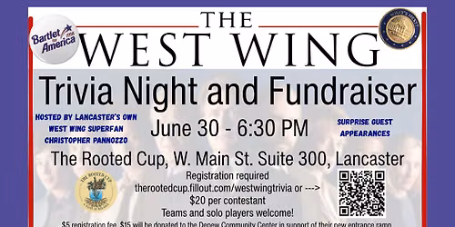 West Wing Trivia & Fundraiser