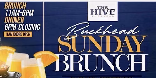 Sunday brunch + day vibes + bottomless mimosa + music at the hive buckhead
