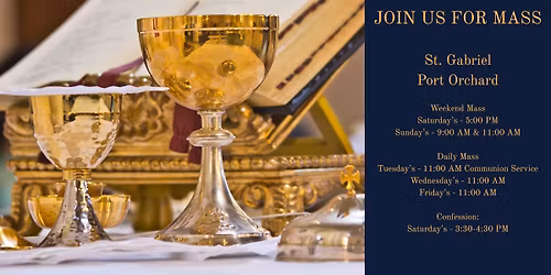 Saturday 5:00 PM Vigil Mass