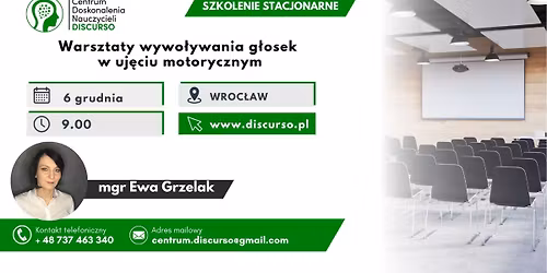 WROC\u0141AW >> Warsztaty wywo\u0142ywania g\u0142osek w uj\u0119ciu motorycznym