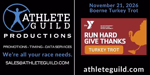 Boerne Family YMCA 15th Annual Turkey Trot 5K & 10K