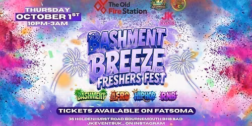BASHMENT BREEZE: FRESHERS FEST\ud83c\udf34