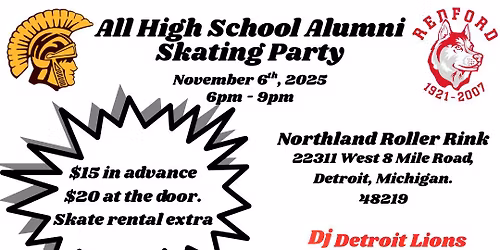All High School Alumni Skating Party