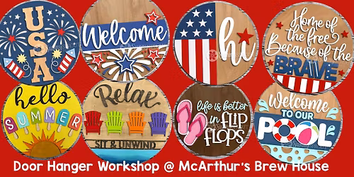 Door Hanger Workshop at McArthur's Brew House