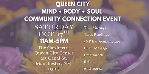 QUEEN CITY MIND BODY SOUL COMMUNITY CONNECTION EVENT