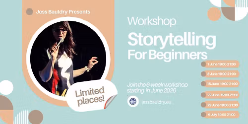 Master the art of live storytelling: 6-week course