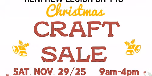 Renfrew Legion Christmas Craft Sale 