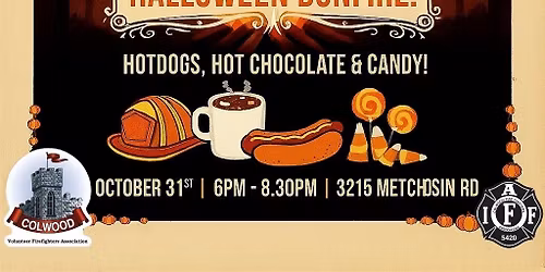 Colwood Firefighters Halloween Bonfire