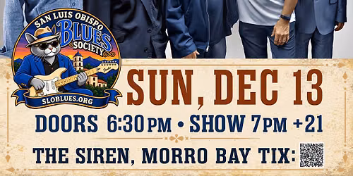 Mark Hummel's All Star Blues Extravaganza at The Siren morro Bay! Presented by SLO Blues Society