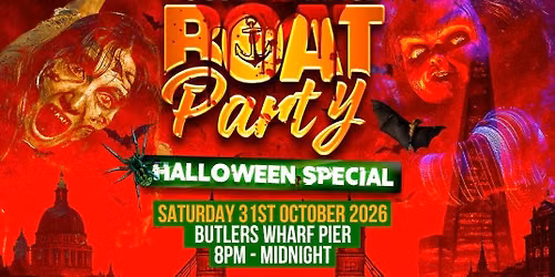 UK GARAGE HALLOWEEN BOAT PARTY