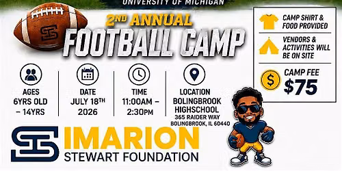 I'Marion Stewart 2nd Annual Youth Football Camp