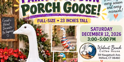 Paint Your Own Porch Goose