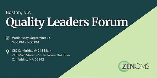 Boston Quality Leaders Forum
